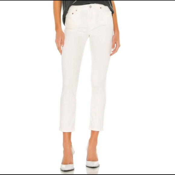 TRAVE Irina Slim Straight 5 Pocket Crop Jeans - Picture 2 of 10